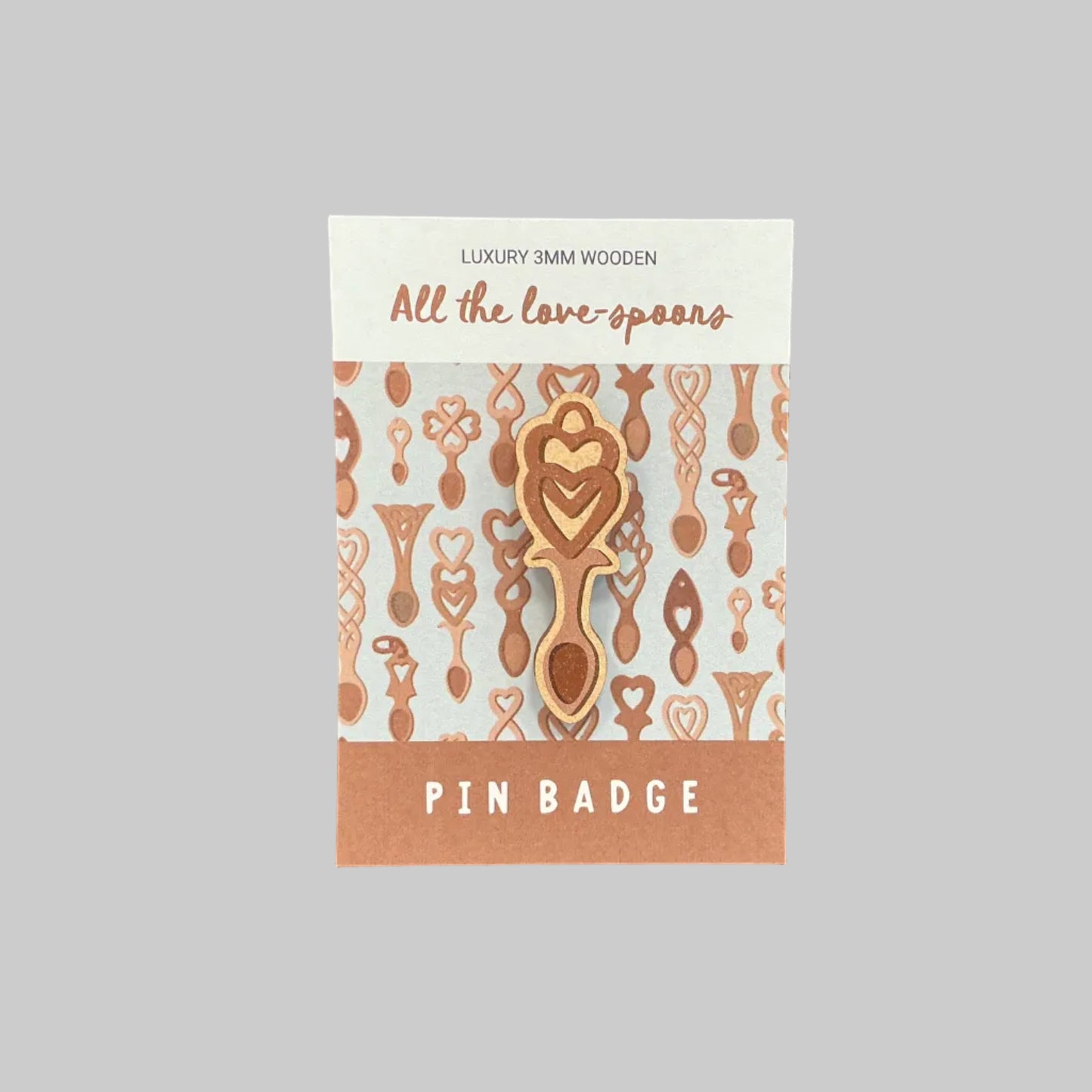 All the lovespoons pin badge