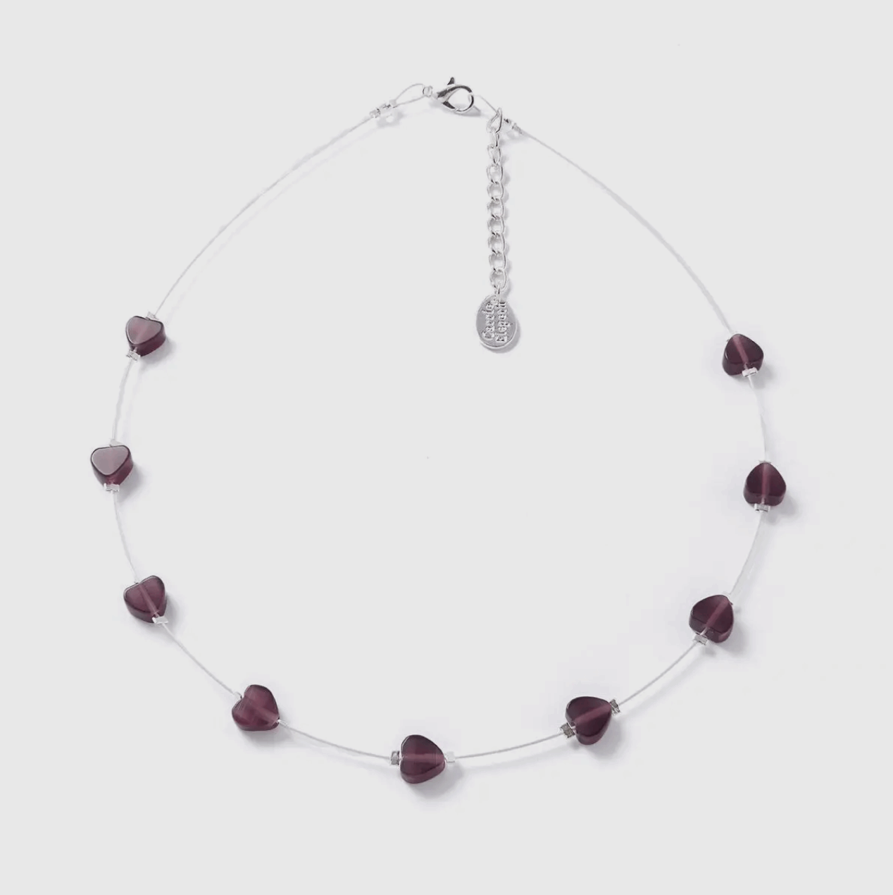 Amethyst heart necklace