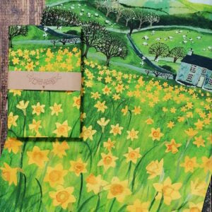 Daffodil tea towel