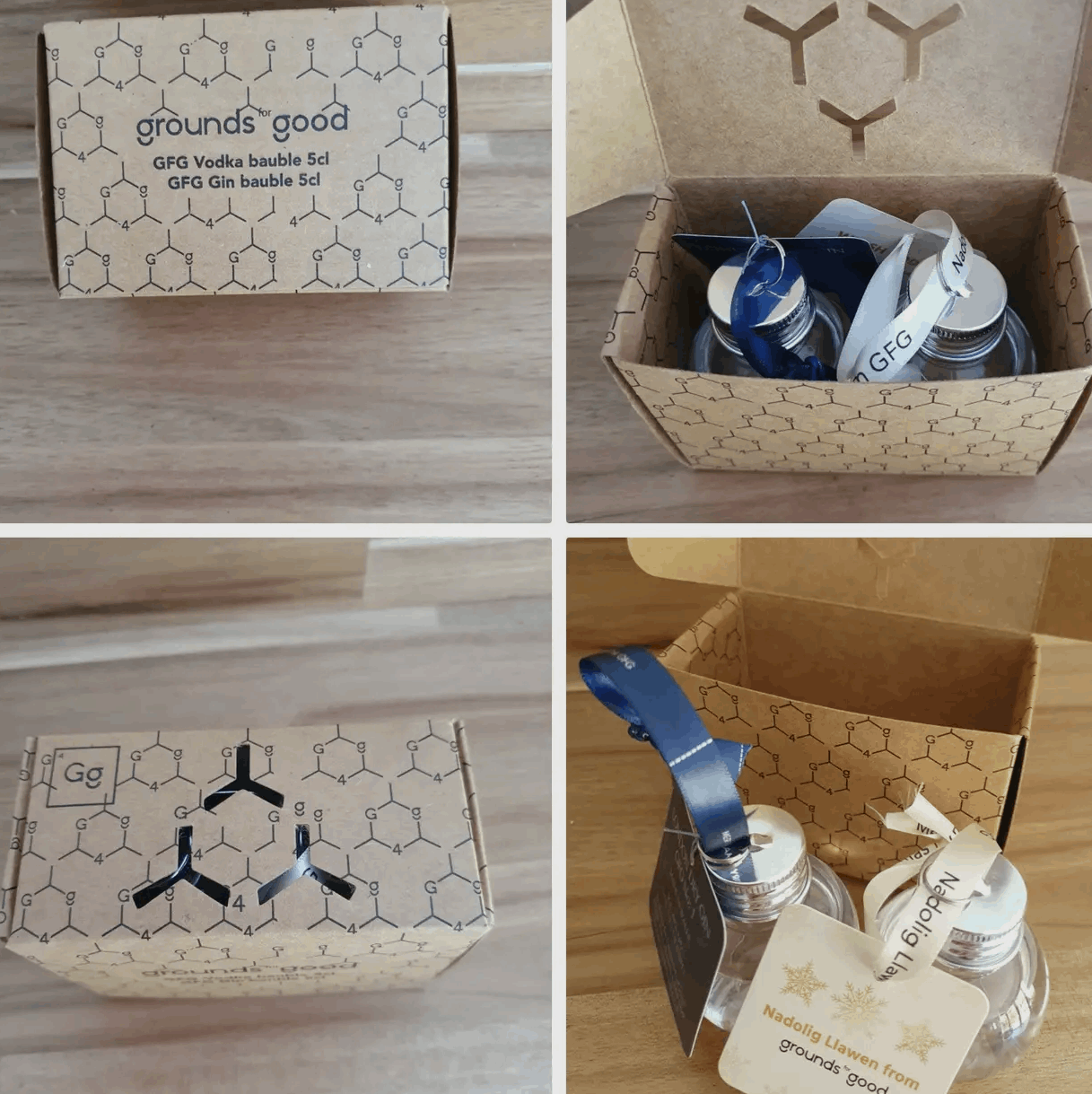 Gin and vodka bauble duo| Gifts of Wales