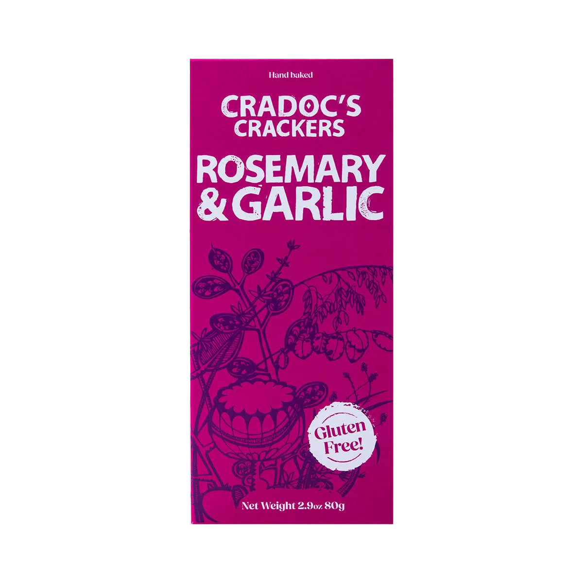 Cradocs gluten free rosemary and garlic crackers