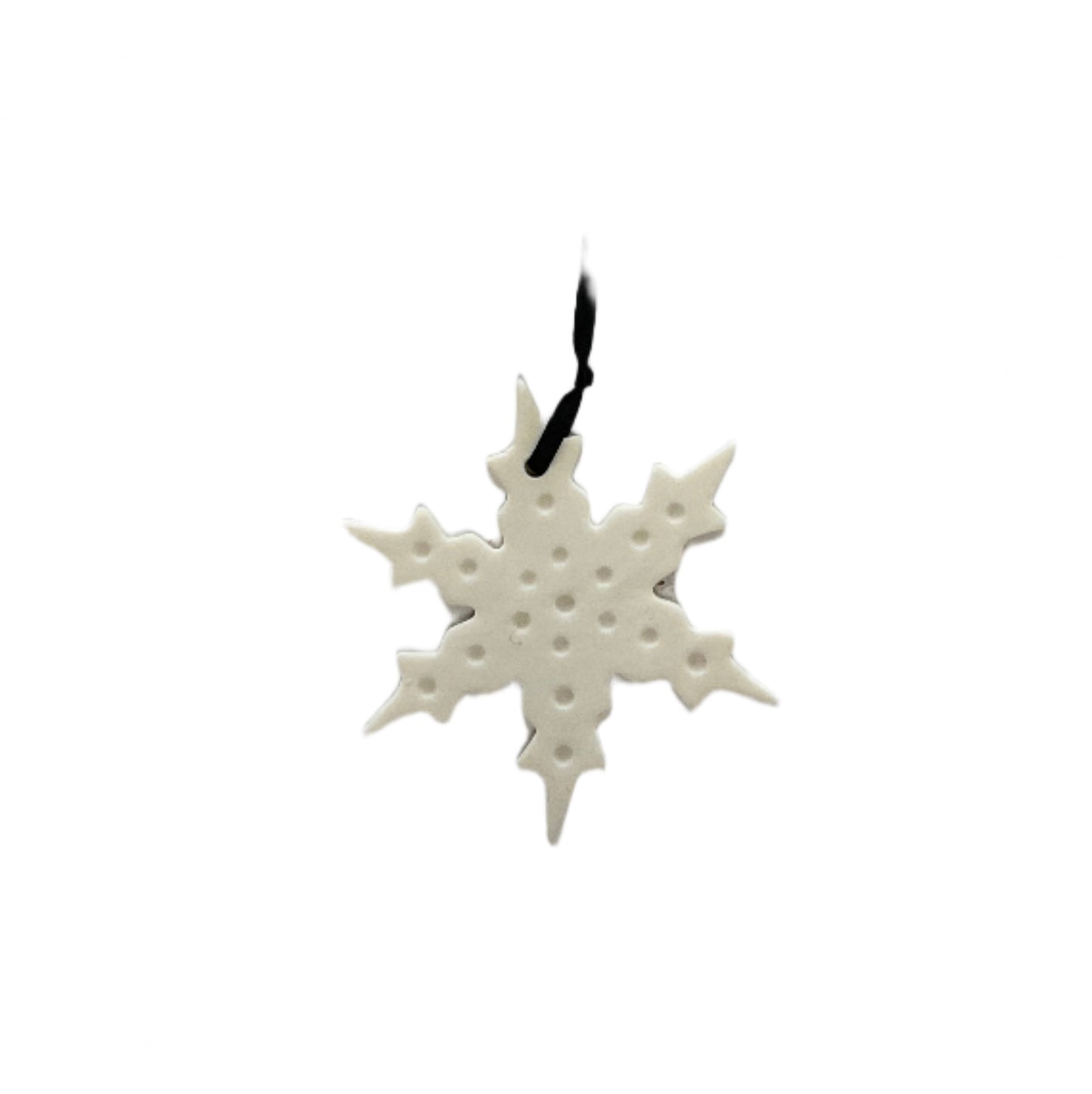 Porcelain snowflake decoration