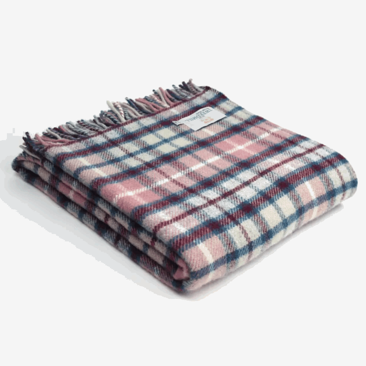 Raspberry ink check throw