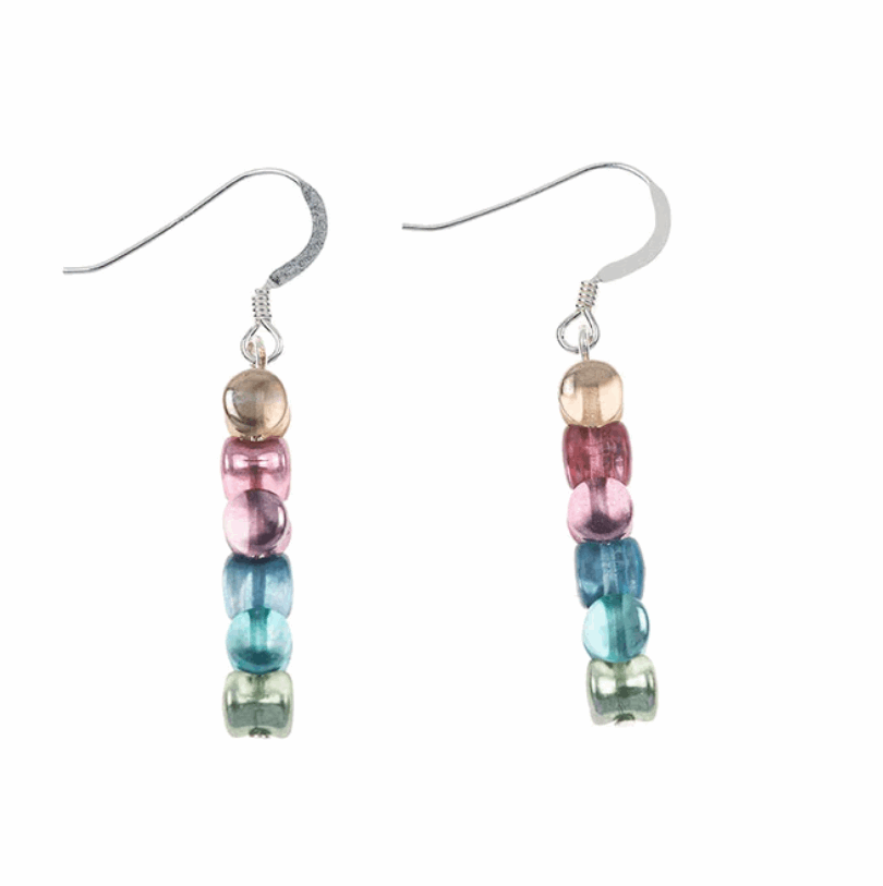 Shimmer drum earrings