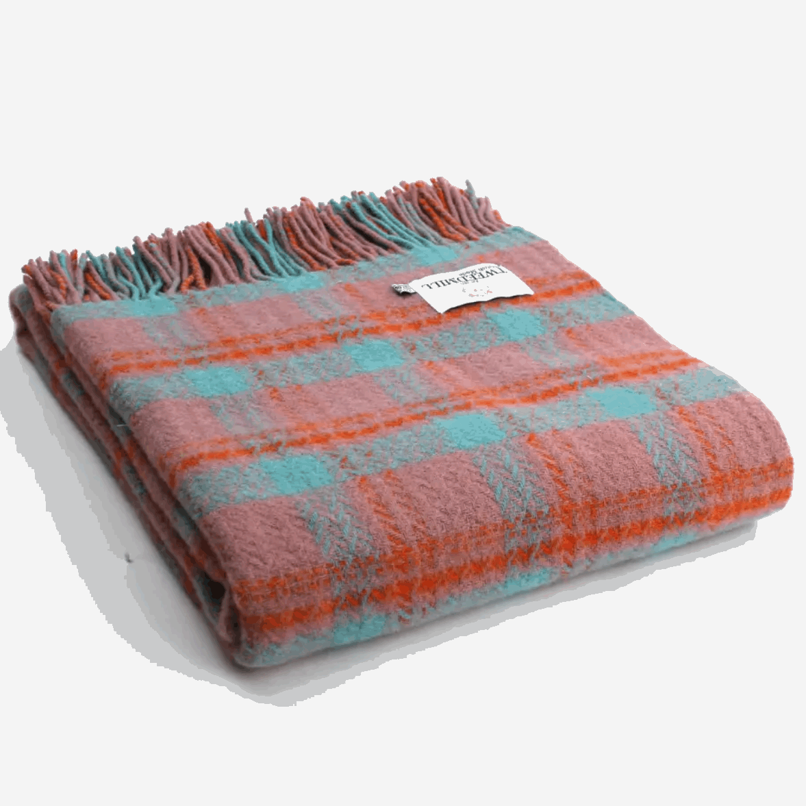 Trio check Hefen pure new wool throw