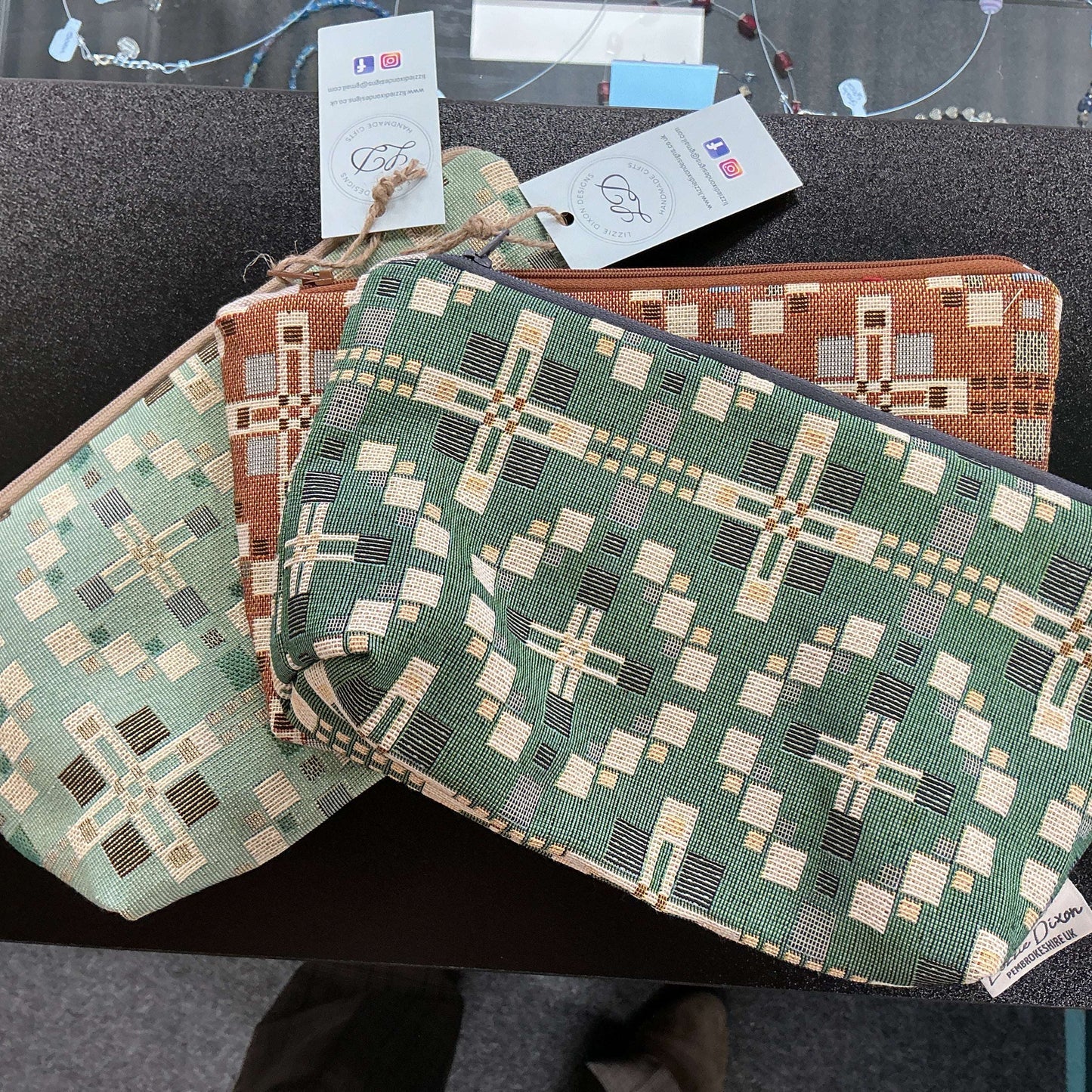 Welsh tapestry wash bag