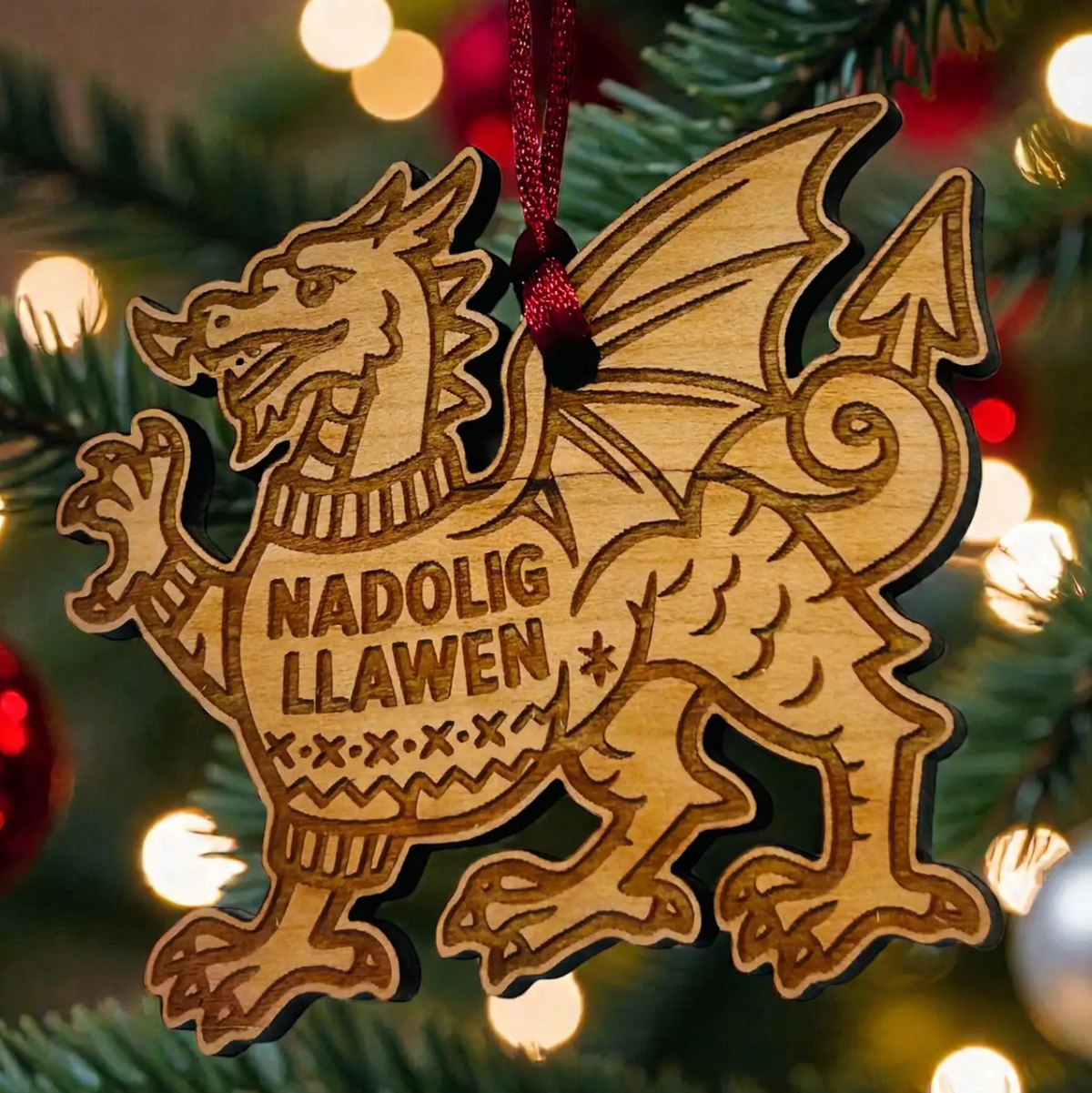 Welsh dragon Christmas decoration