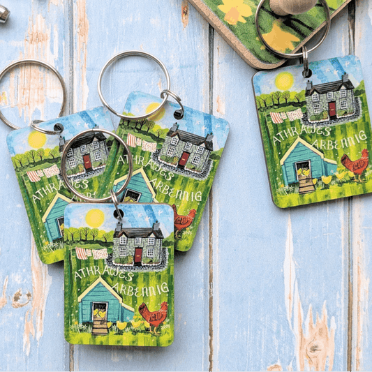 Athrawes chicken keyring