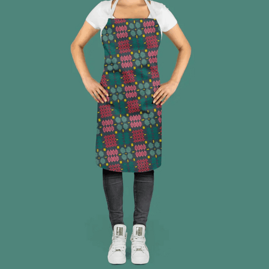 Christmas Welsh tapestry design apron