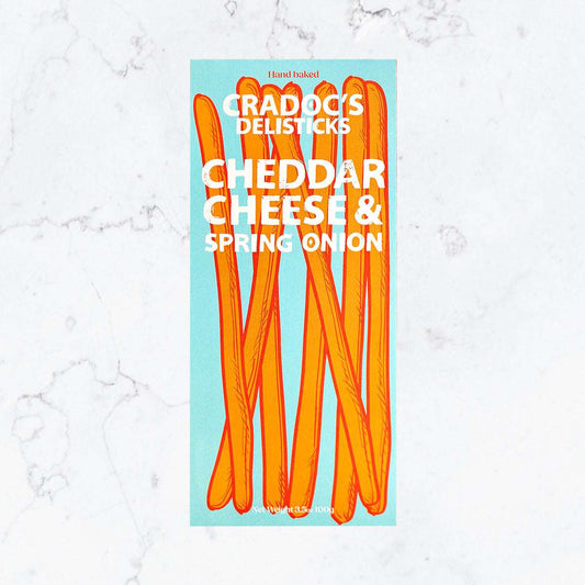 Cradoc’s cheddar and spring onion delisticks