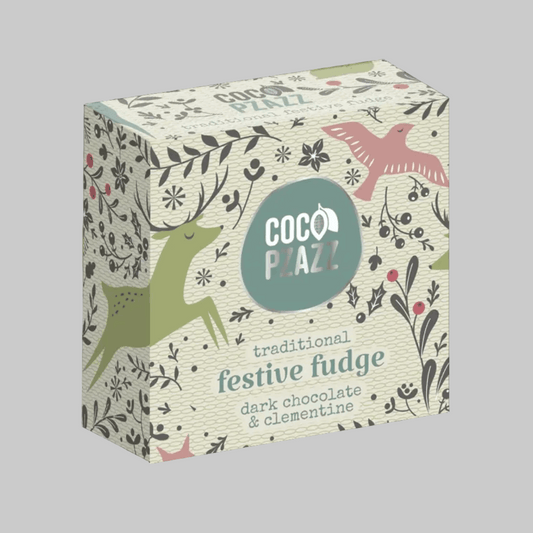 Dark chocolate and clementine festive fudge