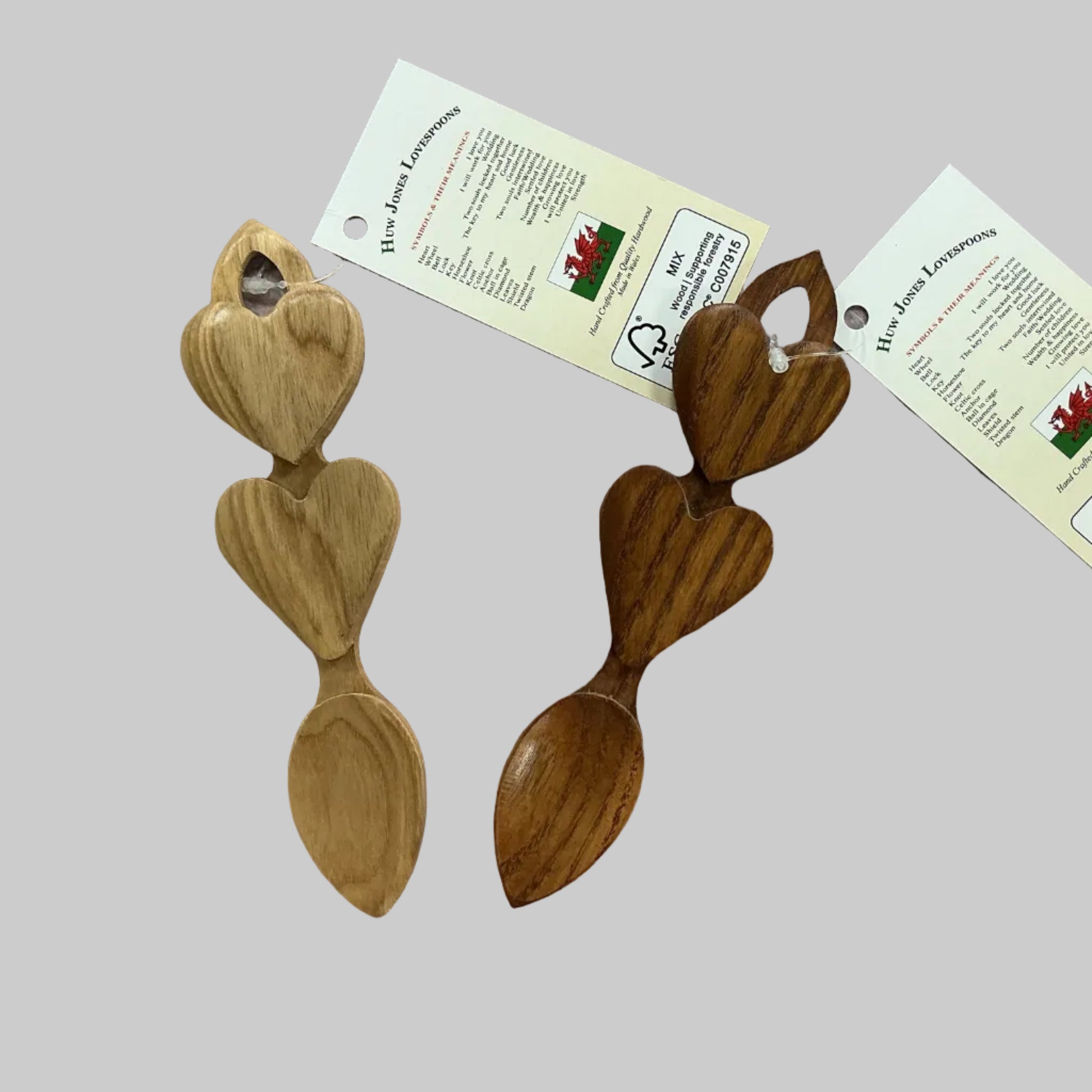 Double heart lovespoon