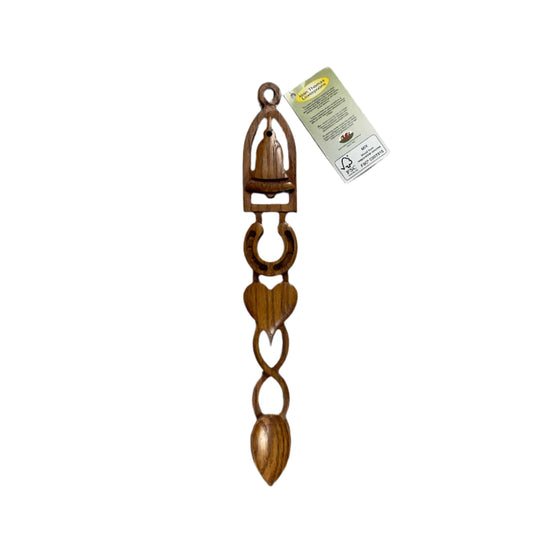 Extra large wedding lovespoon- dark