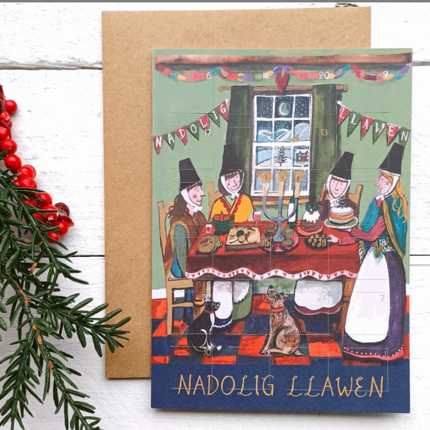 Feast Nadolig advent card 