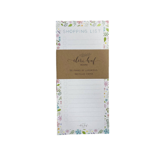 Floral shopping pad|Gifts of Wales 