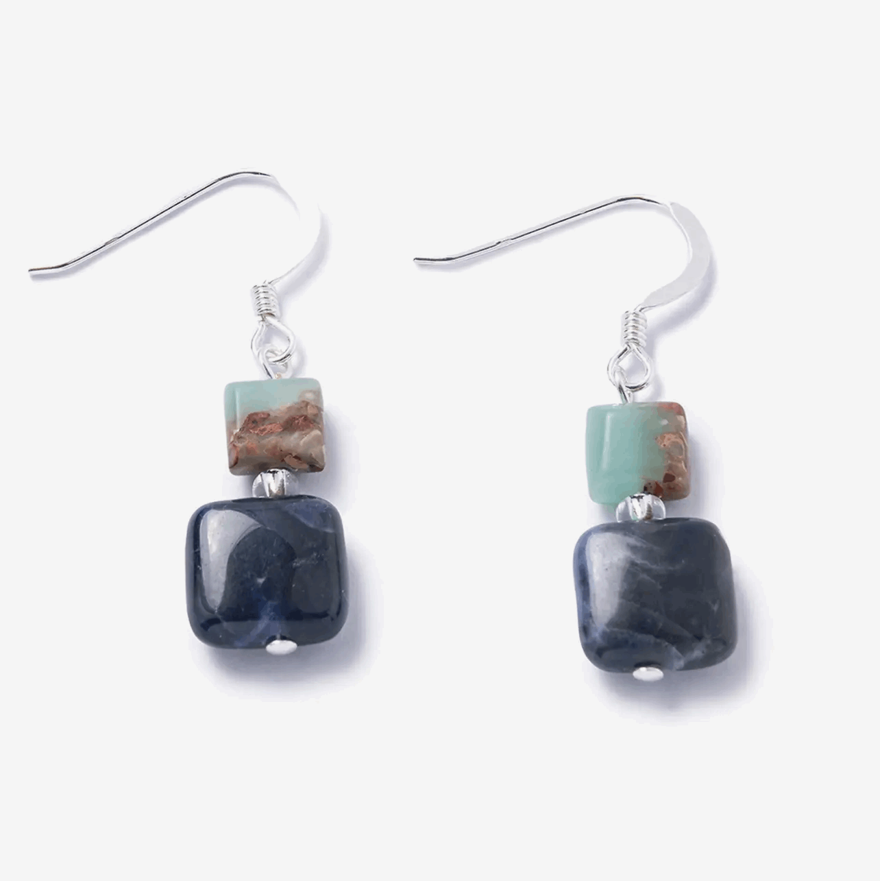 Geo gemstone earrings