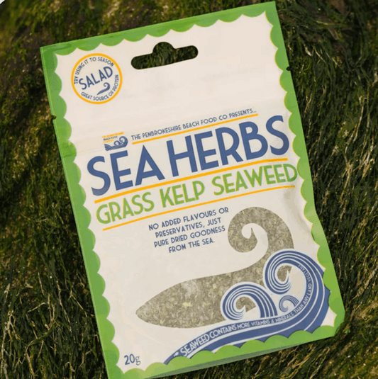 Grass kelp sea herb pouch