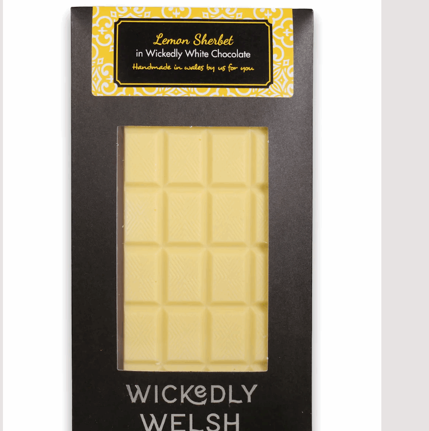 Lemon sherbet white chocolate bar