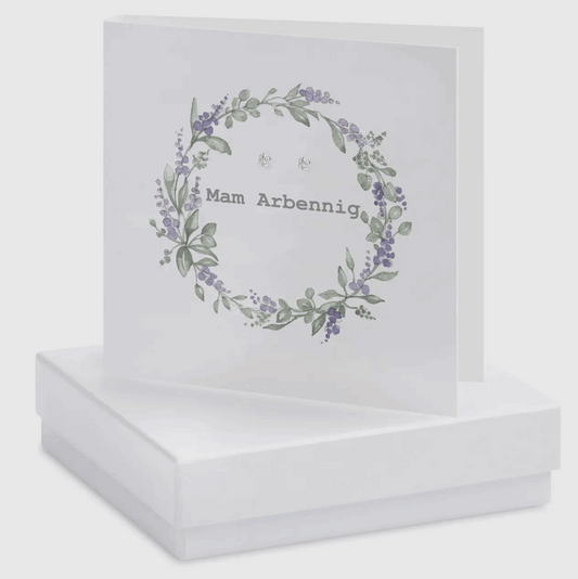 Mam arbennig earring card 