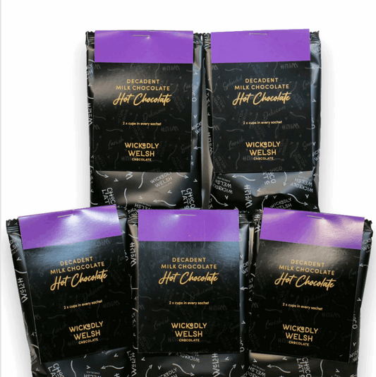 Milk hot chocolate sachets