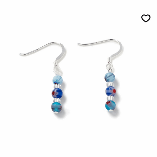 Mini millefiore cool earrings
