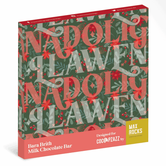 Nadolig Llawen bara brith milk chocolate bar