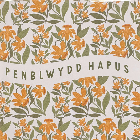 Penblwydd hapus daffodil bloom card 