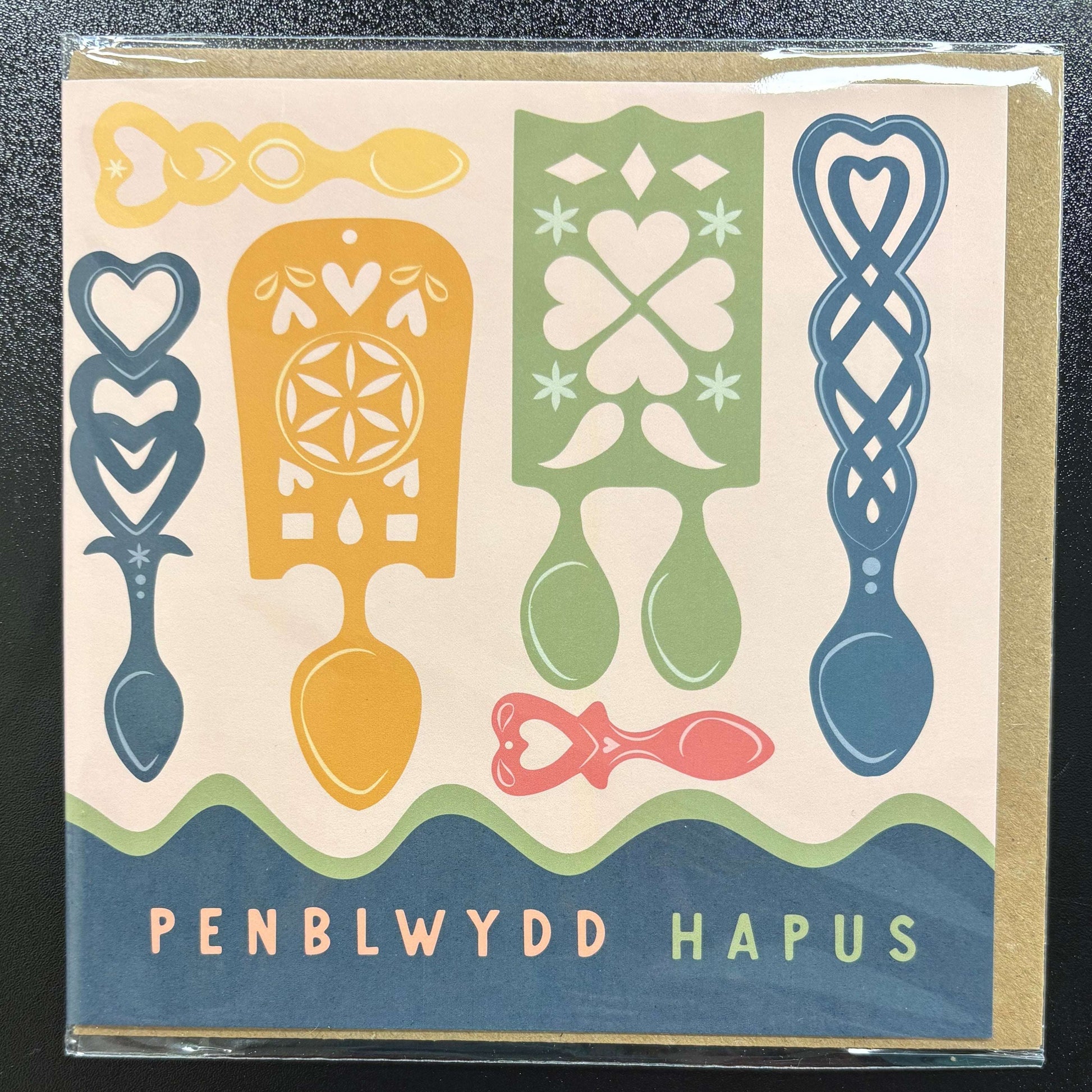 Penblwydd hapus lovespoon Card