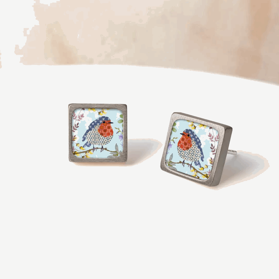 Robin Square ceramic studs