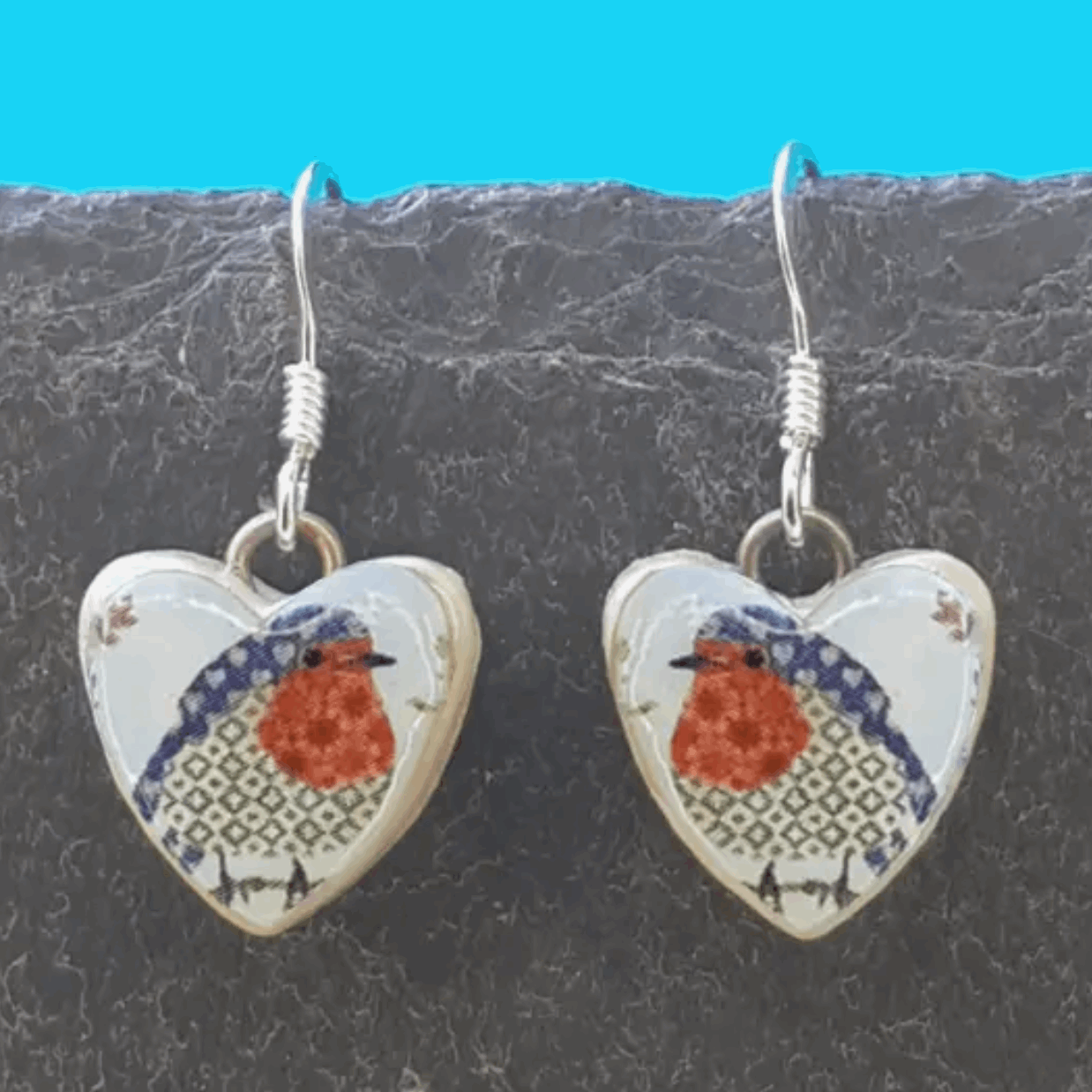 Robin ceramic earrings