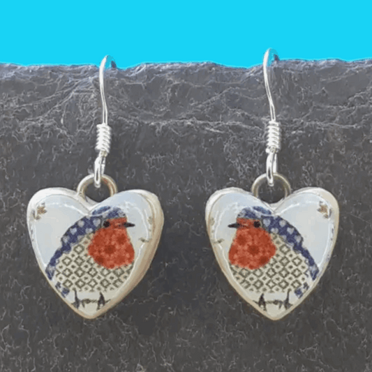 Robin ceramic earrings