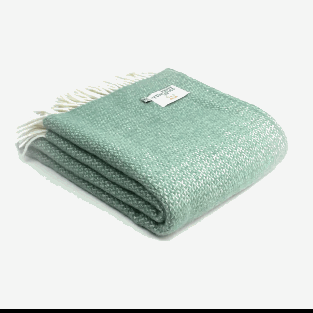 Sea green illusion throw