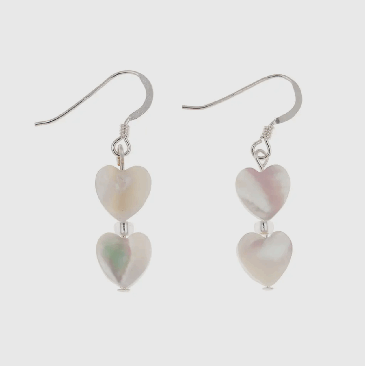 Shell heart earrings