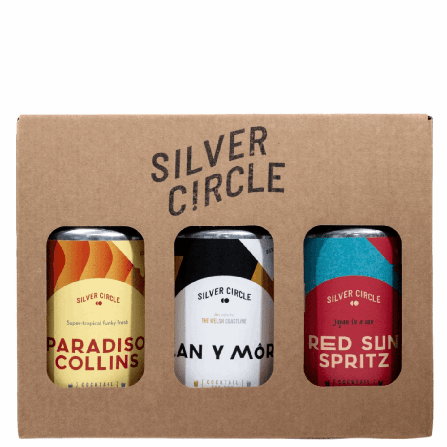 Silver circle cocktail set