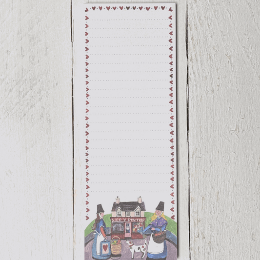 Siop y pentref list pad