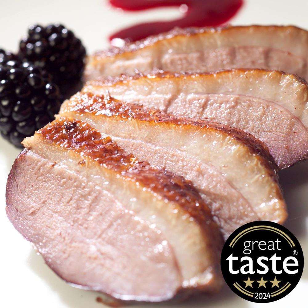 Smoked duck