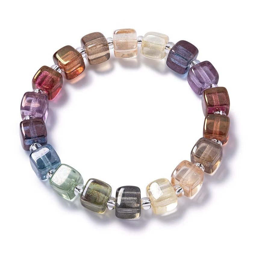 Symphony glass bead bracelet