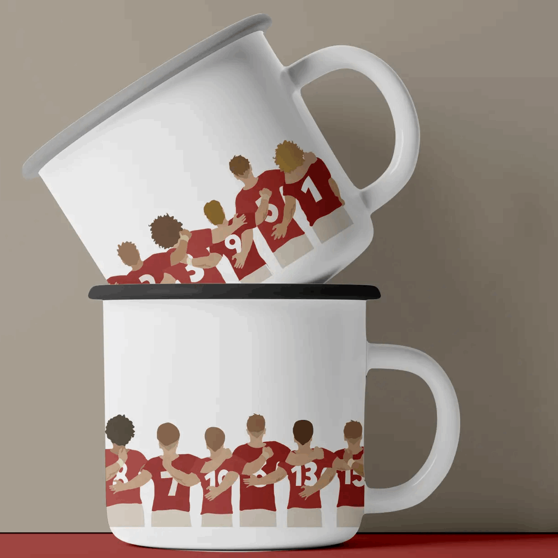Welsh rugby enamel mug