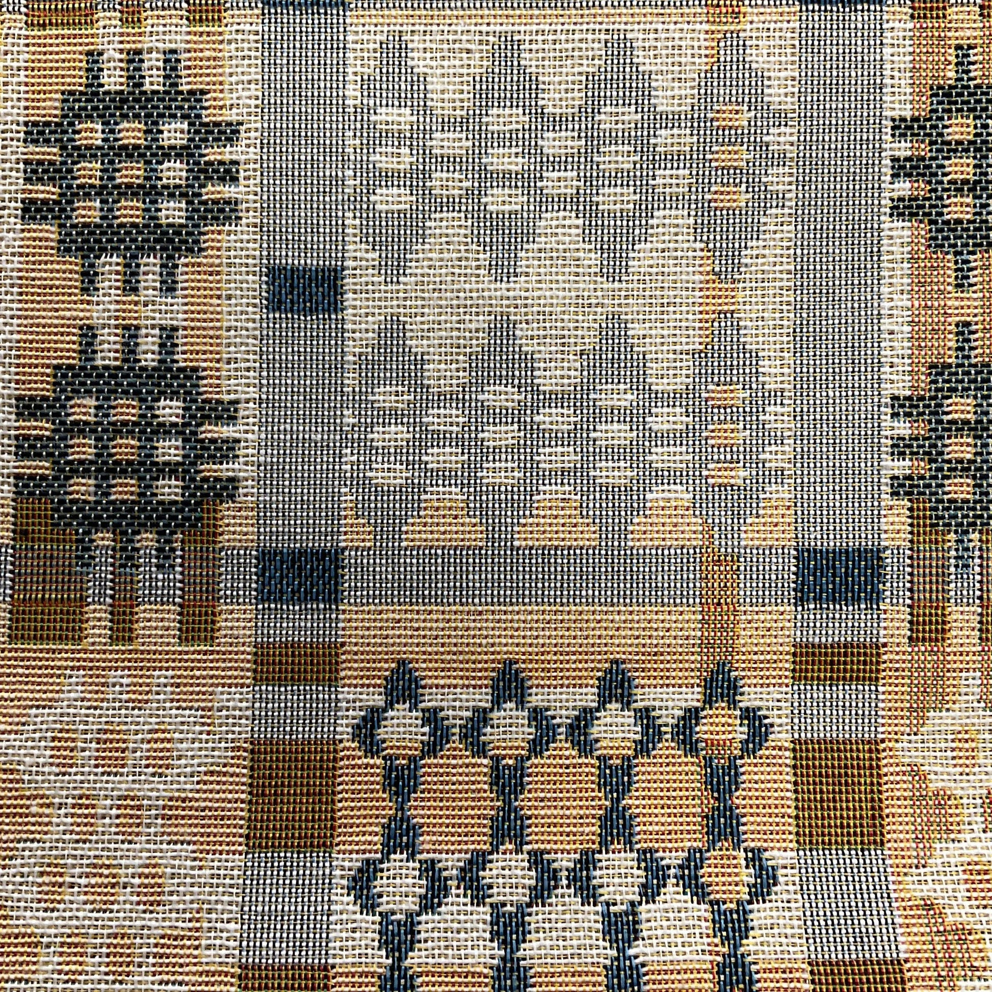 Welsh tapestry design apron Mustard