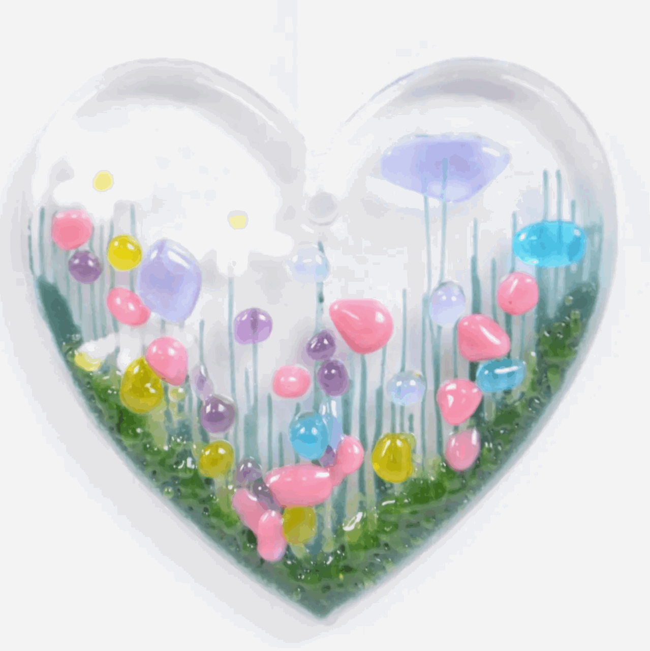 Happy anniversary card wildflower heart